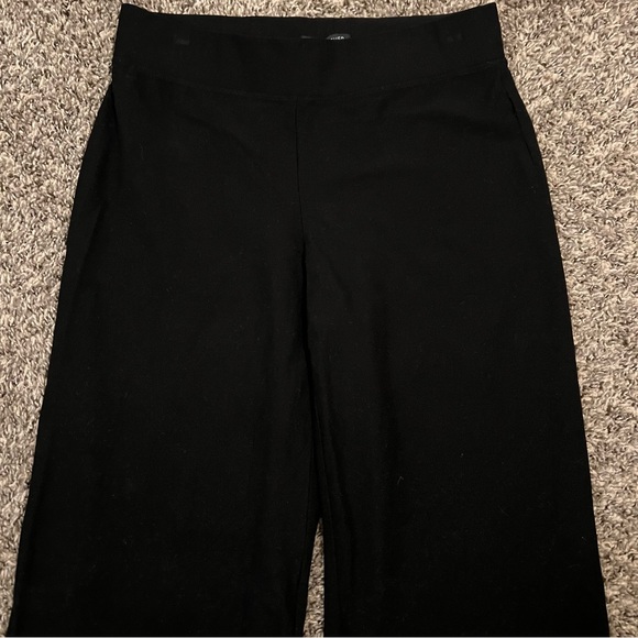 Eileen Fisher Black Wide Leg Pull On Trousers - Picture 4 of 4